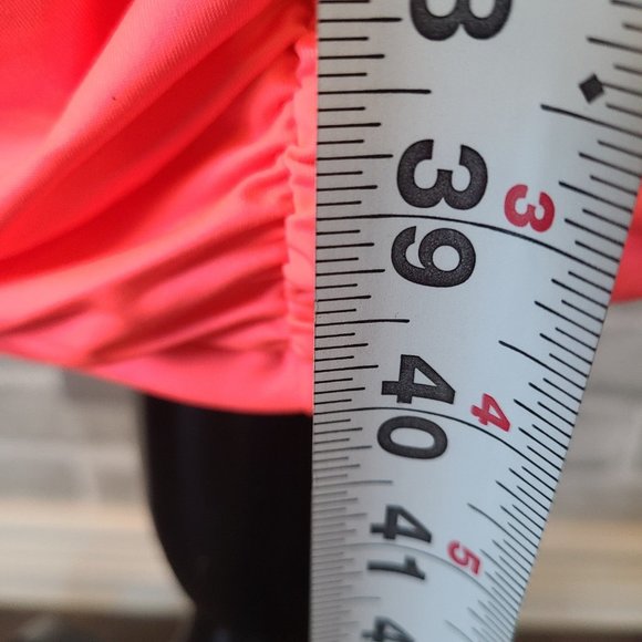 Neon Pink Tank Dress Ruched Barbie Party Costume Cosplay XL NWOT Spandex Blend - Picture 11 of 12